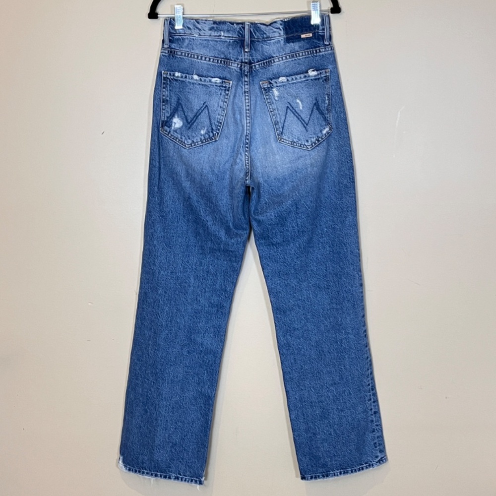 Mother Tunnel Vision Sneak in Take Me Higher Jeans - Women's Size 26 - Blue - Picture 5 of 13